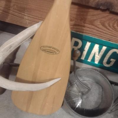 Collection of Primitive and Vintage Collectible Rustic and Farmhouse Items Choice I