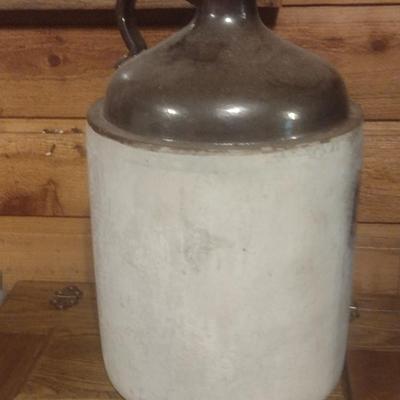 Vintage Salt Glaze #5 Pottery Shoulder Jug
