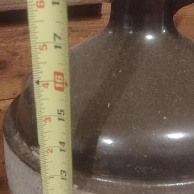 Vintage Salt Glaze #5 Pottery Shoulder Jug