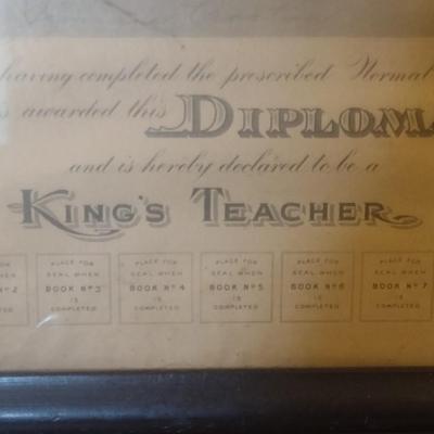 1922 Southern Baptist Convention Sunday School 'Convention Normal Course' Framed Diploma Nashville, TN