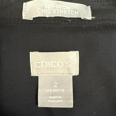 Black & White Blouse Chicco's Size 2