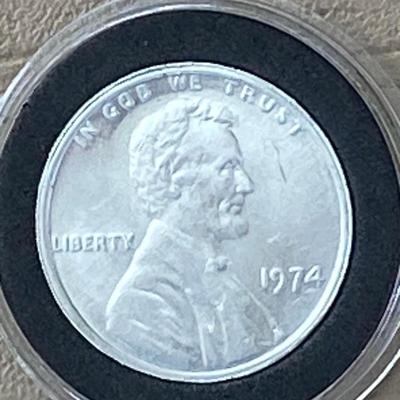 Ultra Rare 1974 Lincoln Aluminum Cent – 1g Collectible ✨