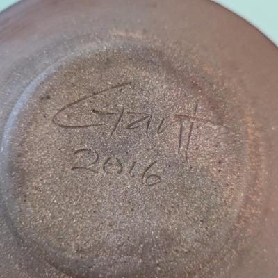 Handmade Pottery Pieces Some Signed (K)
