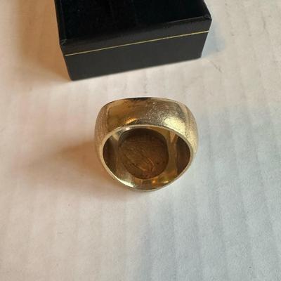 1914 Indian Head $2.50 Quarter Eagle – 14K Yellow Gold Coin Ring (Size ~9.5–10) ✨