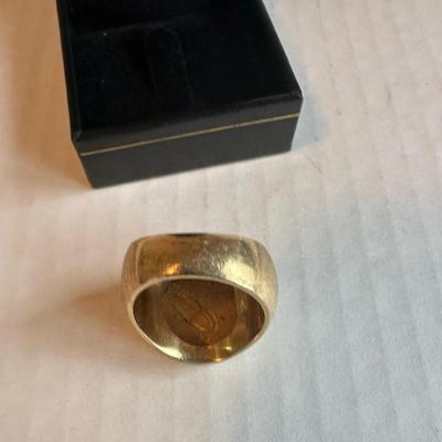 1914 Indian Head $2.50 Quarter Eagle – 14K Yellow Gold Coin Ring (Size ~9.5–10) ✨