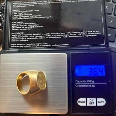 1914 Indian Head $2.50 Quarter Eagle – 14K Yellow Gold Coin Ring (Size ~9.5–10) ✨