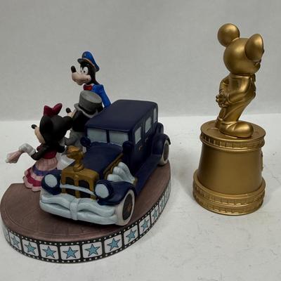 Disney MGM Studios Hollywood Red Carpet Figurines Mickey aMinnie Goofy Mickey Golden Oscar figure