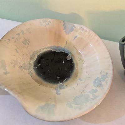 Handmade Pottery Asheville NC Salvaterra’s Stamp On The Bottom (K)