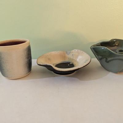 Handmade Pottery Asheville NC Salvaterra’s Stamp On The Bottom (K)