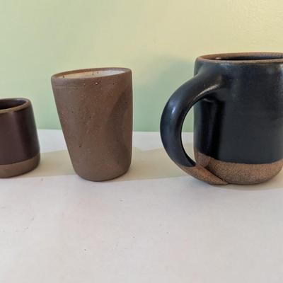 Handmade Pottery Cups - East Fork Stamp Asheville NC (K)
