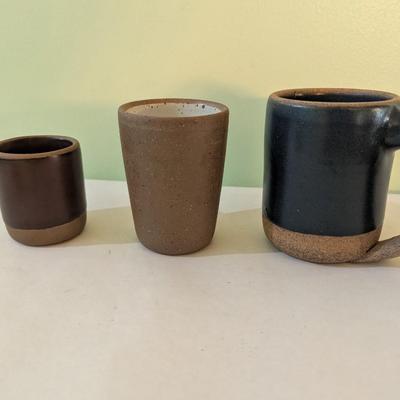 Handmade Pottery Cups - East Fork Stamp Asheville NC (K)