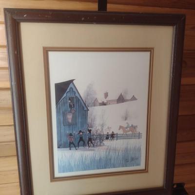 Framed Art Prints Limited Edition 'Kentucky' 324/1000 by P. Buckley Moss