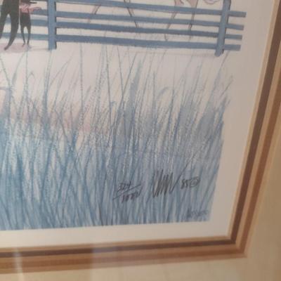 Framed Art Prints Limited Edition 'Kentucky' 324/1000 by P. Buckley Moss