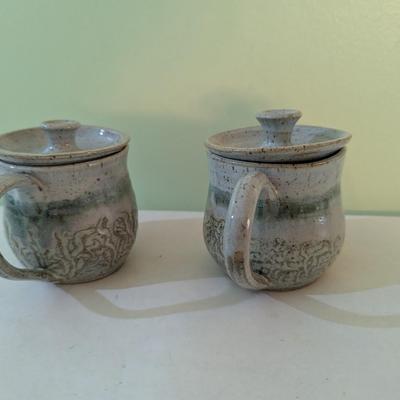 Handmade Coffee Cups With Lids (K)
