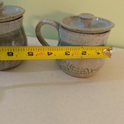 Handmade Coffee Cups With Lids (K)