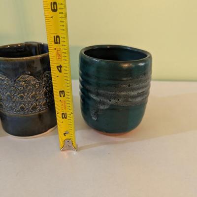 Handmade Pottery Vessels 2 Are Signed (K)