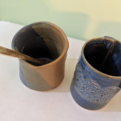 Handmade Pottery Vessels 2 Are Signed (K)