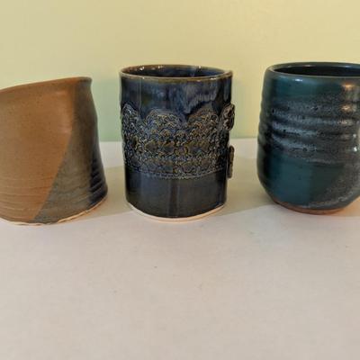 Handmade Pottery Vessels 2 Are Signed (K)