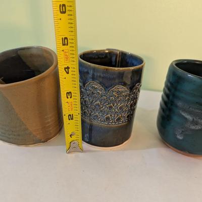 Handmade Pottery Vessels 2 Are Signed (K)