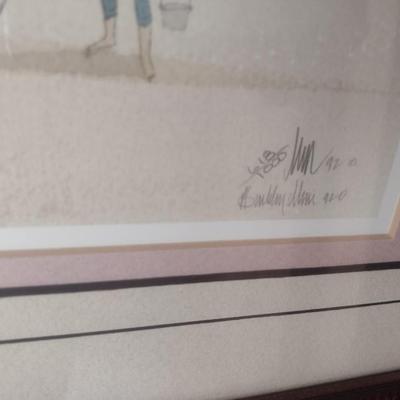 Framed Art Print Limited Edition 'Eicher Home at Sauder Village' 618/1000 by P. Buckley Moss