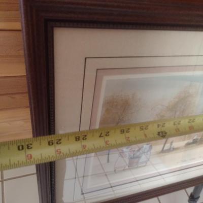 Framed Art Print Limited Edition 'Eicher Home at Sauder Village' 618/1000 by P. Buckley Moss