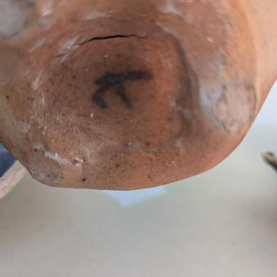 Handmade Pottery Vessels Signed (K)