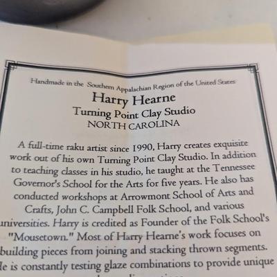 Handmade Southern Appalachian Pottery Jar by Harry Hearne NC (K)