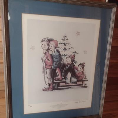 Framed Art Limited Edition 'A Time to Remember 226/900 by Berta Hummel with COA