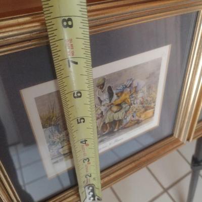Pair of Framed Art Prints by Emerson 'Sweetgrass and Flowers' and 'Market'