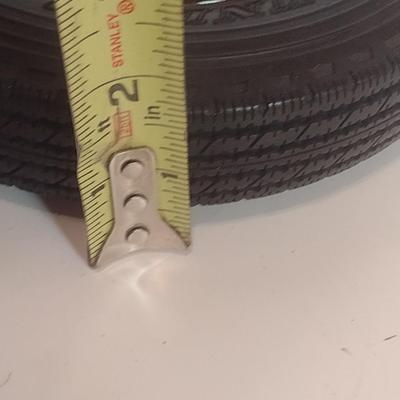 Vintage Advertising Dunlop Tires Ashtray Inserted in Rubber Tire
