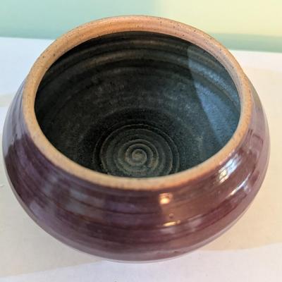 Signed Handmade Pottery Cup & Bowl (K)
