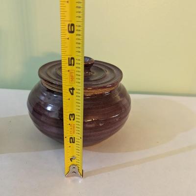 Signed Handmade Pottery Cup & Bowl (K)