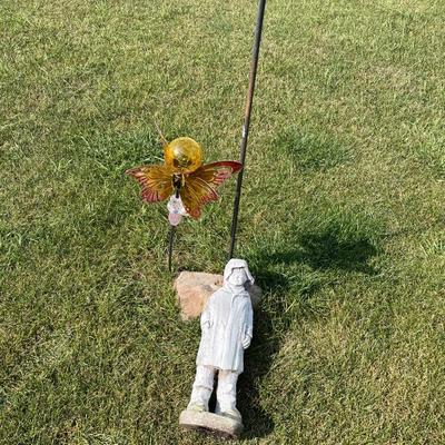 Shepherds hook and decor