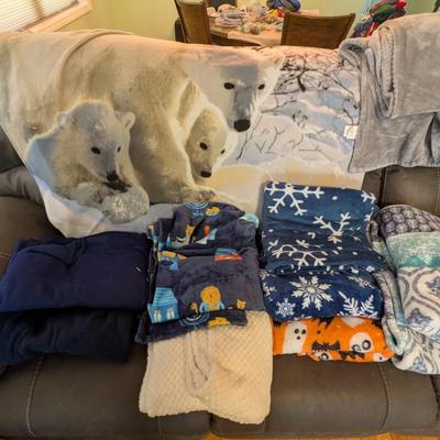 Assortment Of Graphic Throw Blankets (SB)