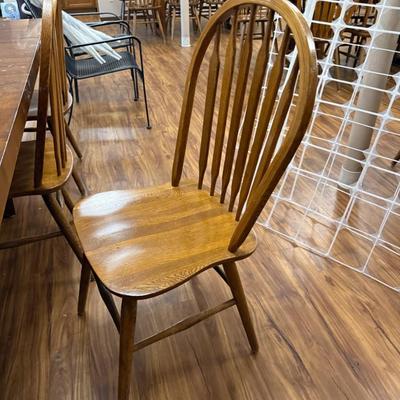 Sale Photo Thumbnail #765: Large table, three chairs, see photos