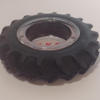 Vintage Advertising YKS Tires Ashtray Inserted in Rubber Tire