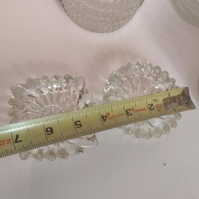 Assortment of Crystal Glass Coasters and Ashtrays