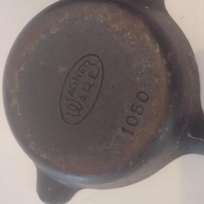 Pair of Cast Metal Skillets Wagner Ware and Cracker Barrel
