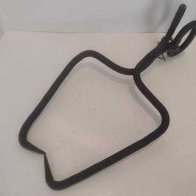Large Antique Metal Ice Tongs