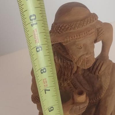 Large Folk Art Carved Figure from Natural Wood