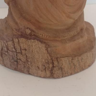 Large Folk Art Carved Figure from Natural Wood