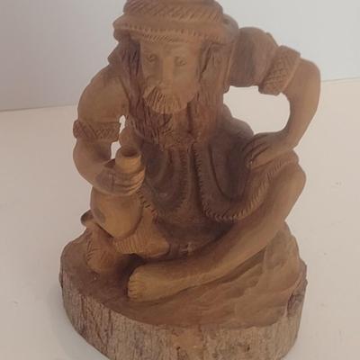 Large Folk Art Carved Figure from Natural Wood