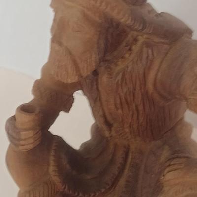 Large Folk Art Carved Figure from Natural Wood