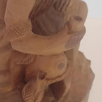 Large Folk Art Carved Figure from Natural Wood