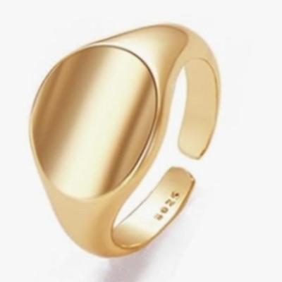 18kt Gold Overlay sterling silver Ring