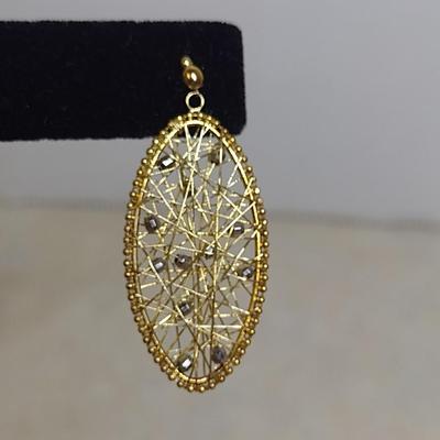 14 Karat Yellow Gold Post Earrings- Approx Total Weight 3.6 Grams (#46)