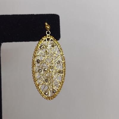 14 Karat Yellow Gold Post Earrings- Approx Total Weight 3.6 Grams (#46)