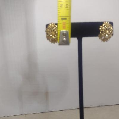 14 Karat Yellow Gold Post Earrings- Approx Total Weight 5.0 Grams (#50)