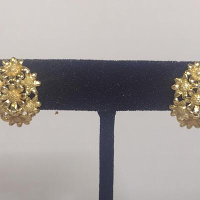 14 Karat Yellow Gold Post Earrings- Approx Total Weight 5.0 Grams (#50)