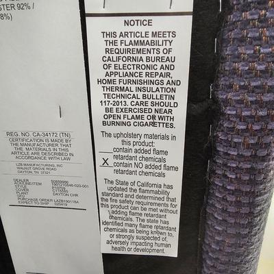 Blue Upholstered Electric Recliner (LR-JS)